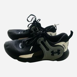 Under Armour HOVR  Apex 3 athletic sports gym shoes 9.5 black grey lace up